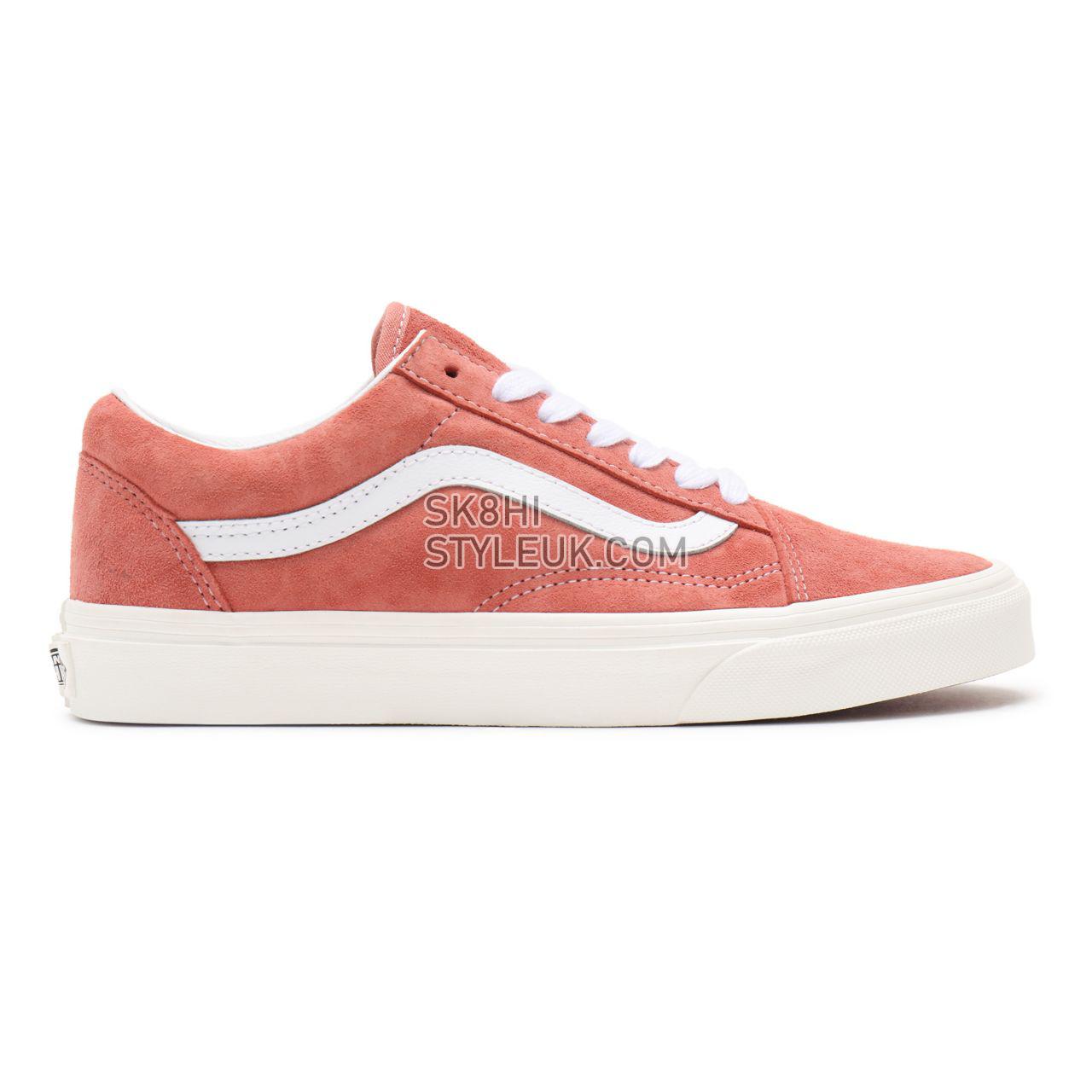 Vans Pig Suede Old Skool Pink Classic Womens - (Pig Suede) terra cotta/snow white VN0A38G19GA Shoes