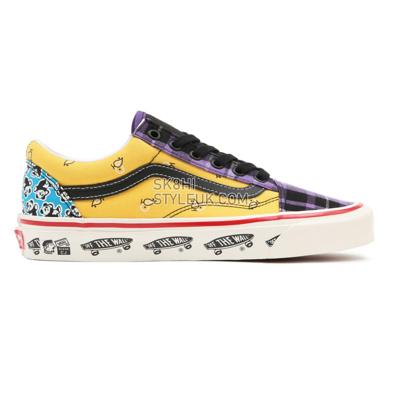 Vans Anaheim Factory Old Skool 36 DX Multicolour Classic Womens - (Anaheim Factory) Og Multi/Sidewall VN0A54F391A Shoes