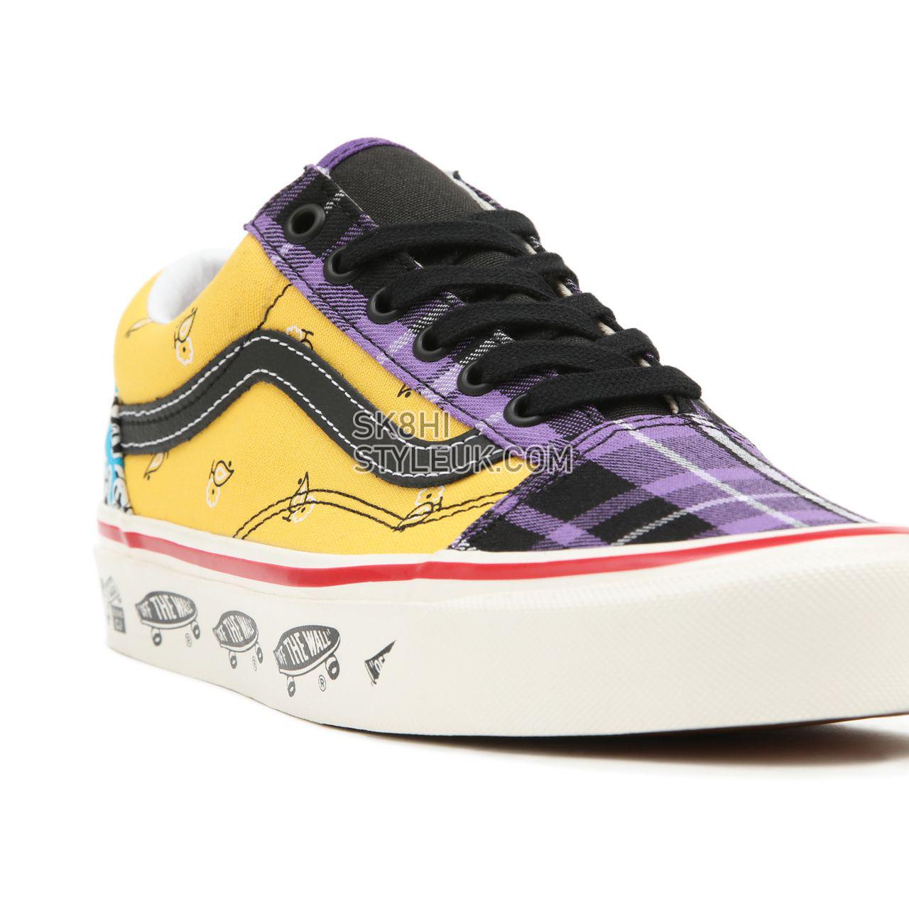 Vans Anaheim Factory Old Skool 36 DX Multicolour Classic Womens - (Anaheim Factory) Og Multi/Sidewall VN0A54F391A Shoes