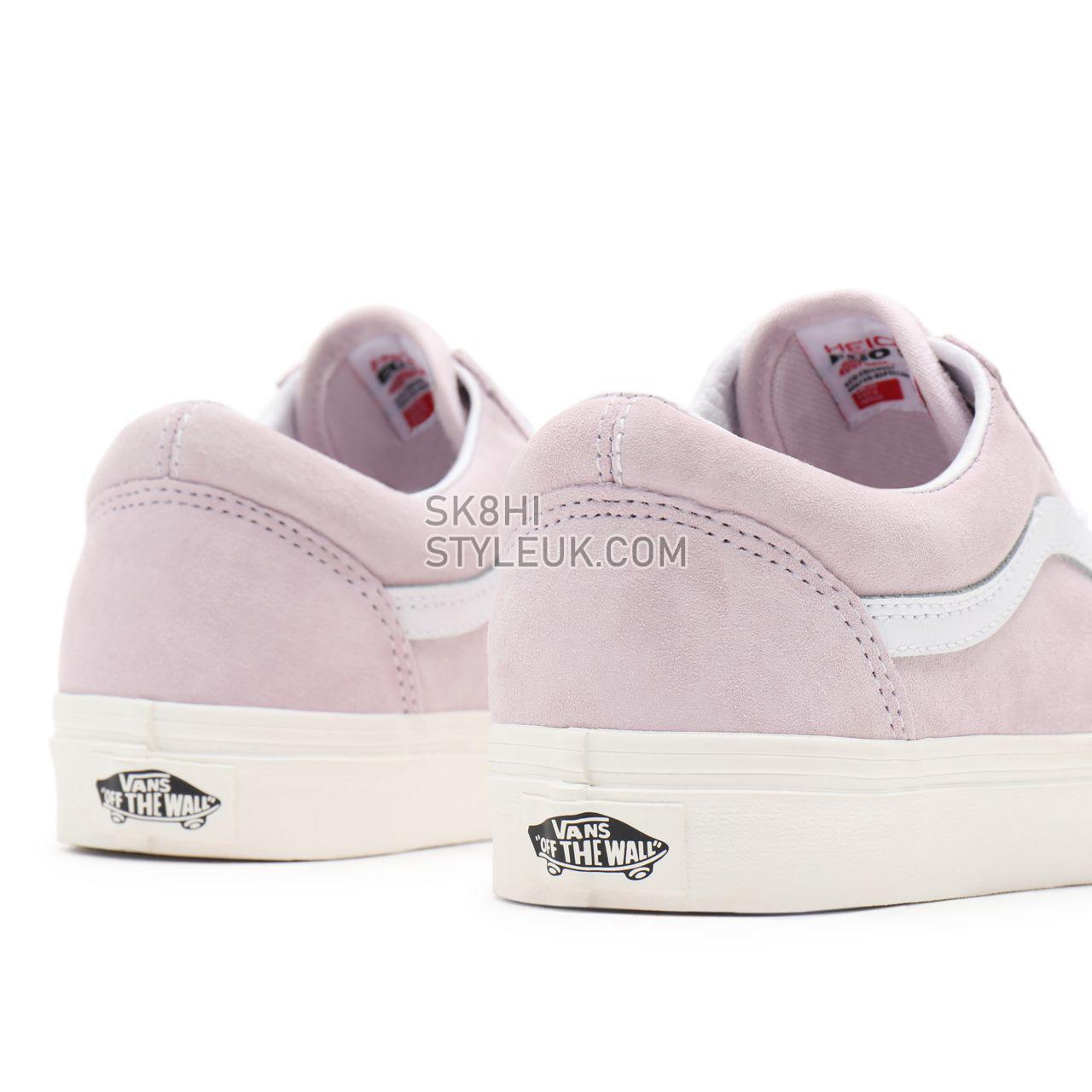 Vans Pig Suede Old Skool Pink Classic Womens - (Pig Suede) orchid ice/snow white VN0A38G19G4 Shoes