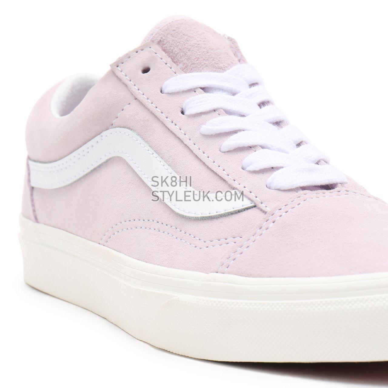 Vans Pig Suede Old Skool Pink Classic Womens - (Pig Suede) orchid ice/snow white VN0A38G19G4 Shoes