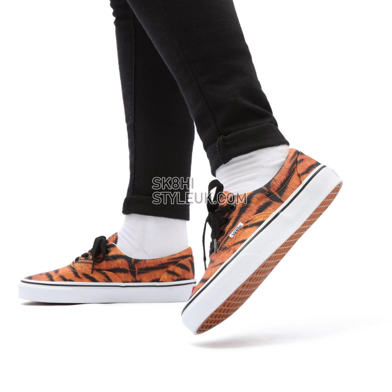 Vans Era Orange Classic Womens - Tiger/True White VN0A4U398WP Shoes