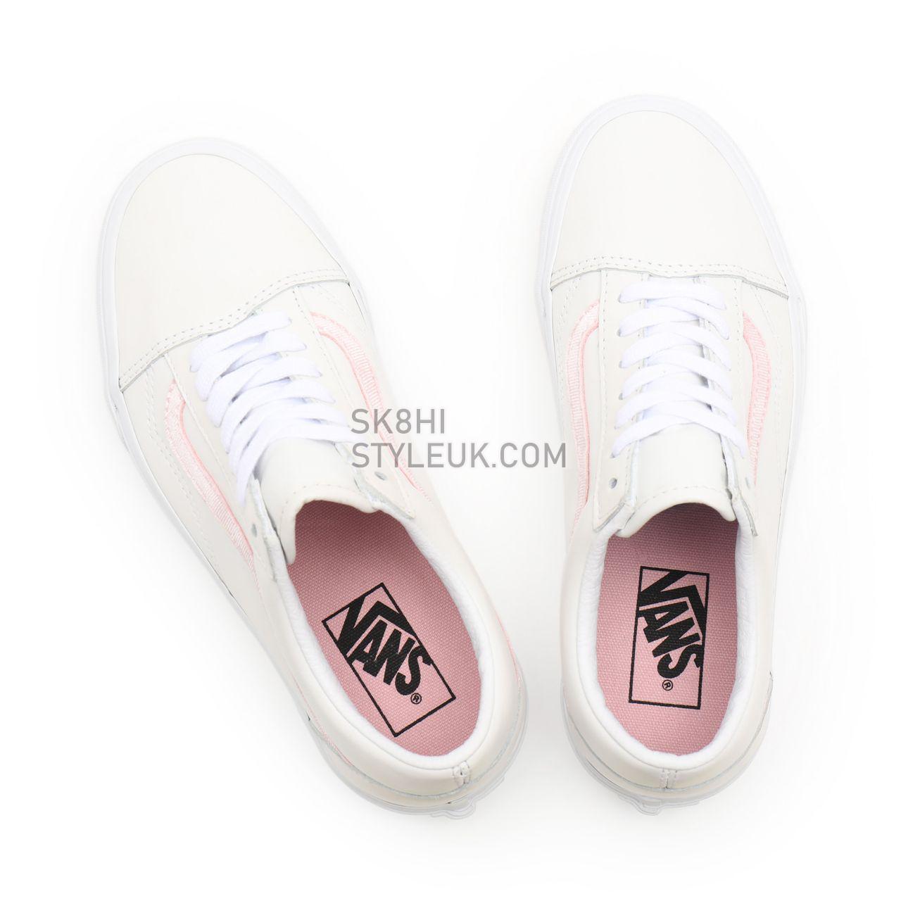 Vans Velvet Sidestripe Old Skool White Classic Womens - (Velvet Sidestripe) powder pink/true white VN0A38G19XL Shoes