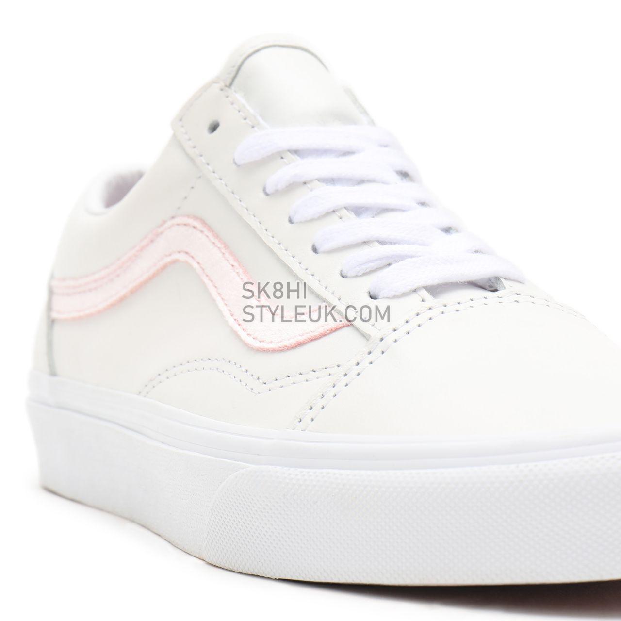 Vans Velvet Sidestripe Old Skool White Classic Womens - (Velvet Sidestripe) powder pink/true white VN0A38G19XL Shoes