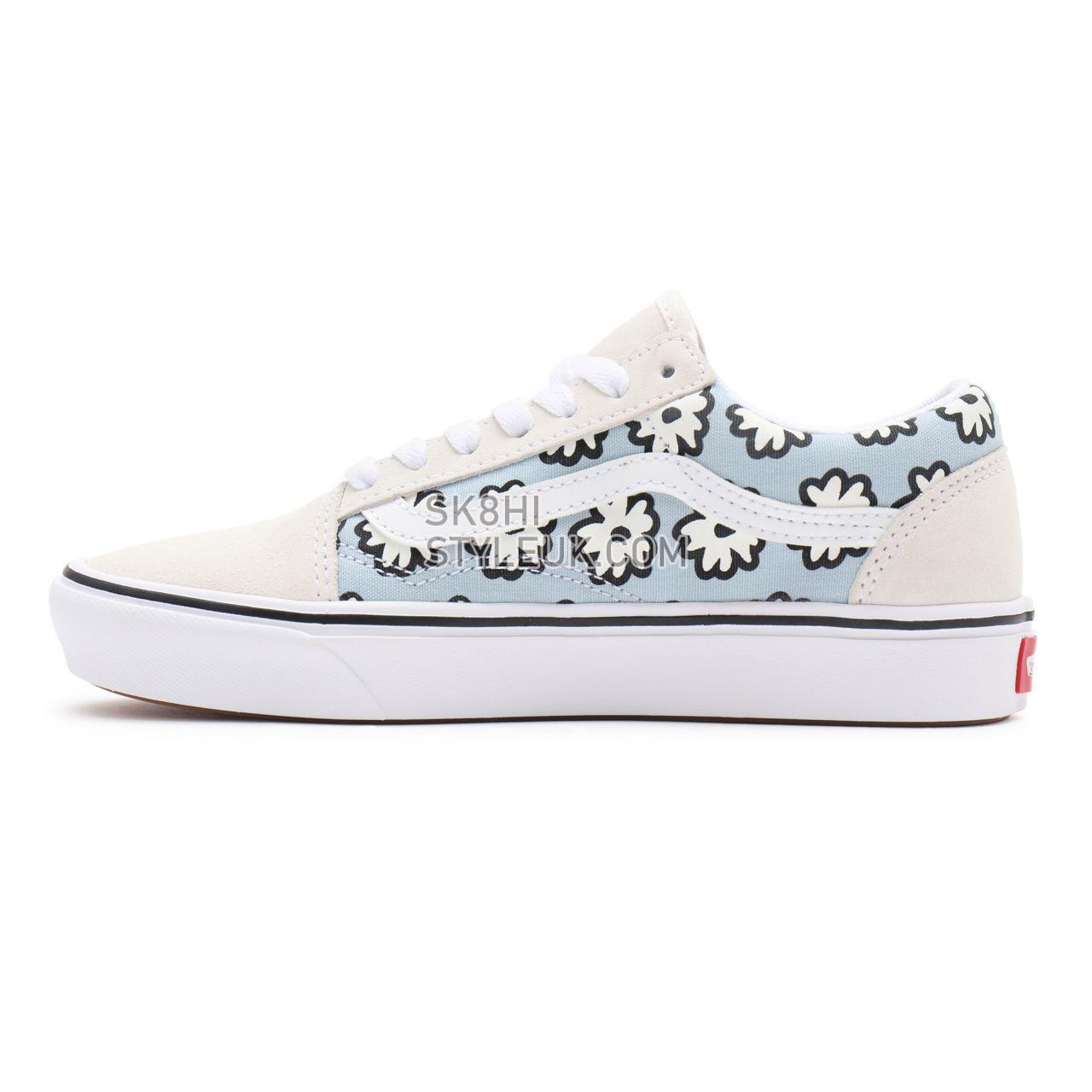 Vans Mixed Cozy ComfyCush Old Skool White Classic Womens - (Mixed Cozy) marshmallow/pastel VN0A5DYC9KR Shoes