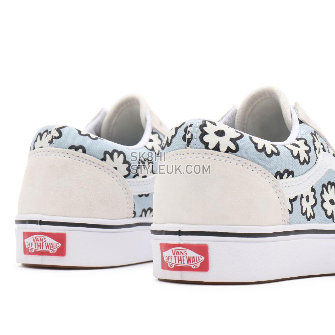 Vans Mixed Cozy ComfyCush Old Skool White Classic Womens - (Mixed Cozy) marshmallow/pastel VN0A5DYC9KR Shoes