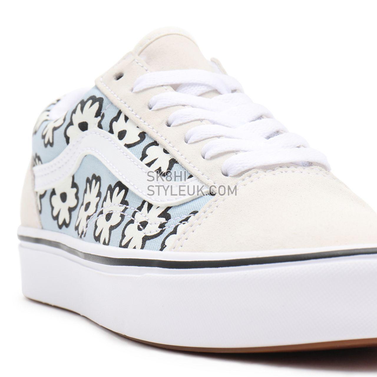 Vans Mixed Cozy ComfyCush Old Skool White Classic Womens - (Mixed Cozy) marshmallow/pastel VN0A5DYC9KR Shoes