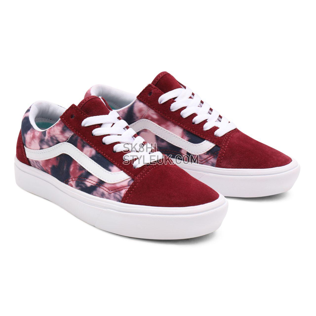 Vans Grunge Wash ComfyCush Old Skool Pink Classic Womens - (Grunge Wash) multi/tie-dye VN0A5DYC9JZ Shoes