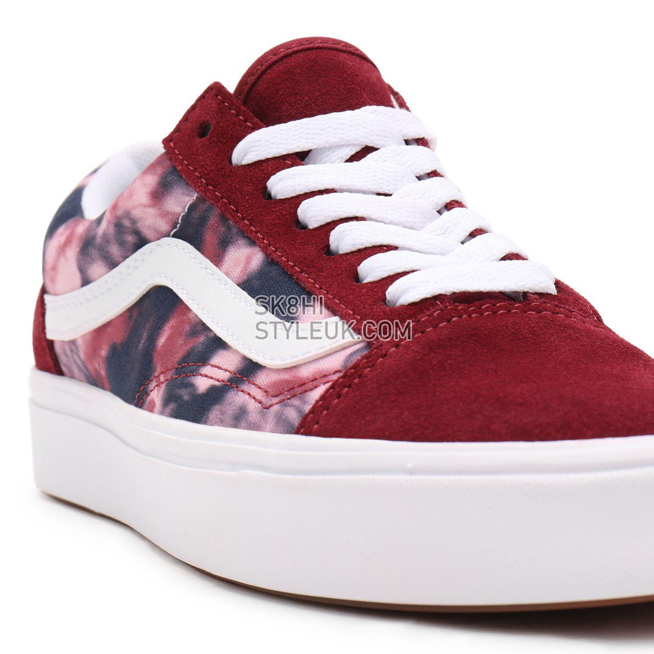 Vans Grunge Wash ComfyCush Old Skool Pink Classic Womens - (Grunge Wash) multi/tie-dye VN0A5DYC9JZ Shoes