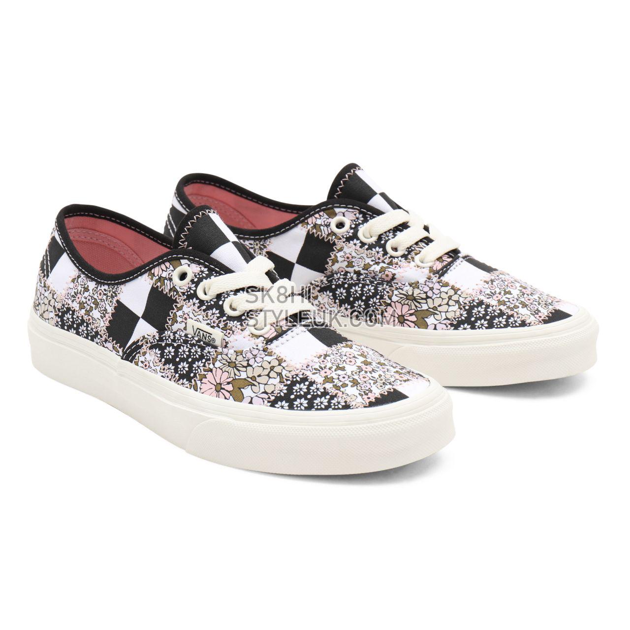 Vans Patchwork Floral Authentic Multicolour Classic Womens - (Patchwork Floral) multi/marshmallow VN0A5HZS9FY Shoes