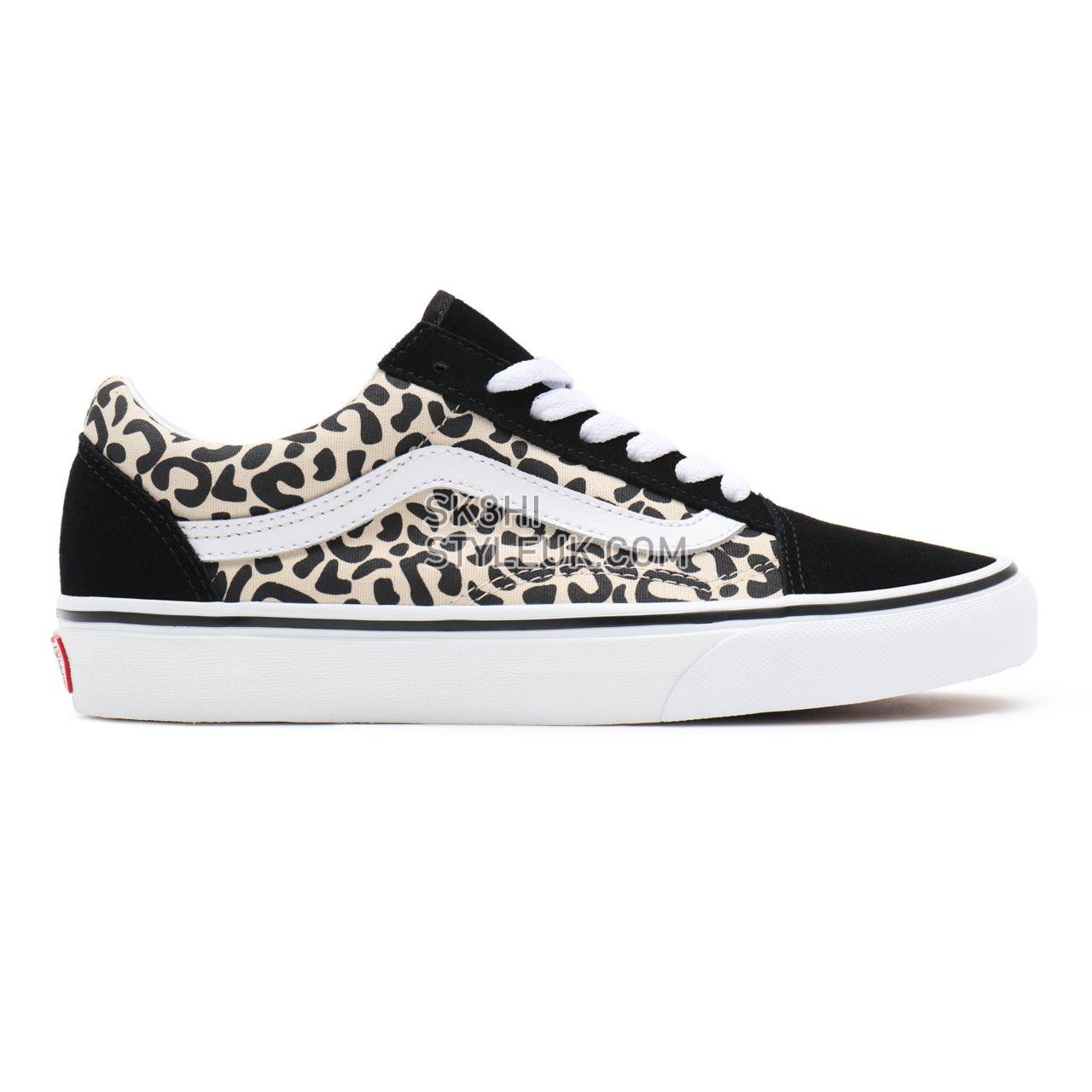 Vans Safari Multi Old Skool Black Classic Womens - (Safari Multi) mix/true white VN0A3WKT9XB Shoes