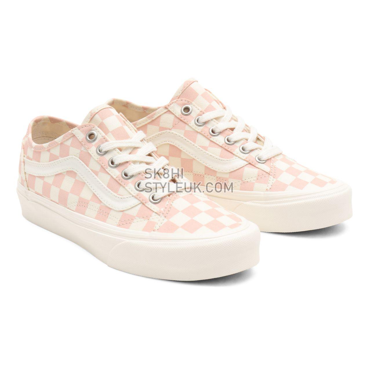 Vans Eco Theory Old Skool Tapered Pink Classic Womens - (Eco Theory) peachy keen/natural VN0A54F49FP Shoes