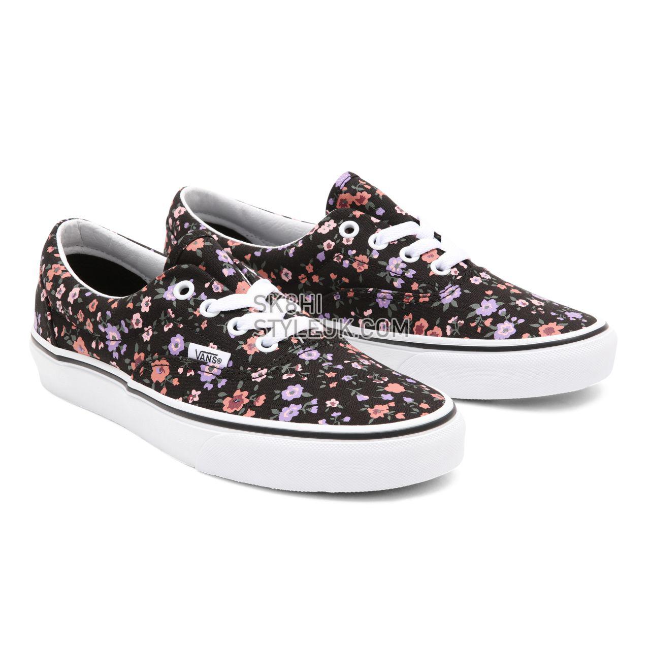 Vans Floral Era Black Classic Womens - (Floral) covered ditsy/true white VN0A54F19HS Shoes