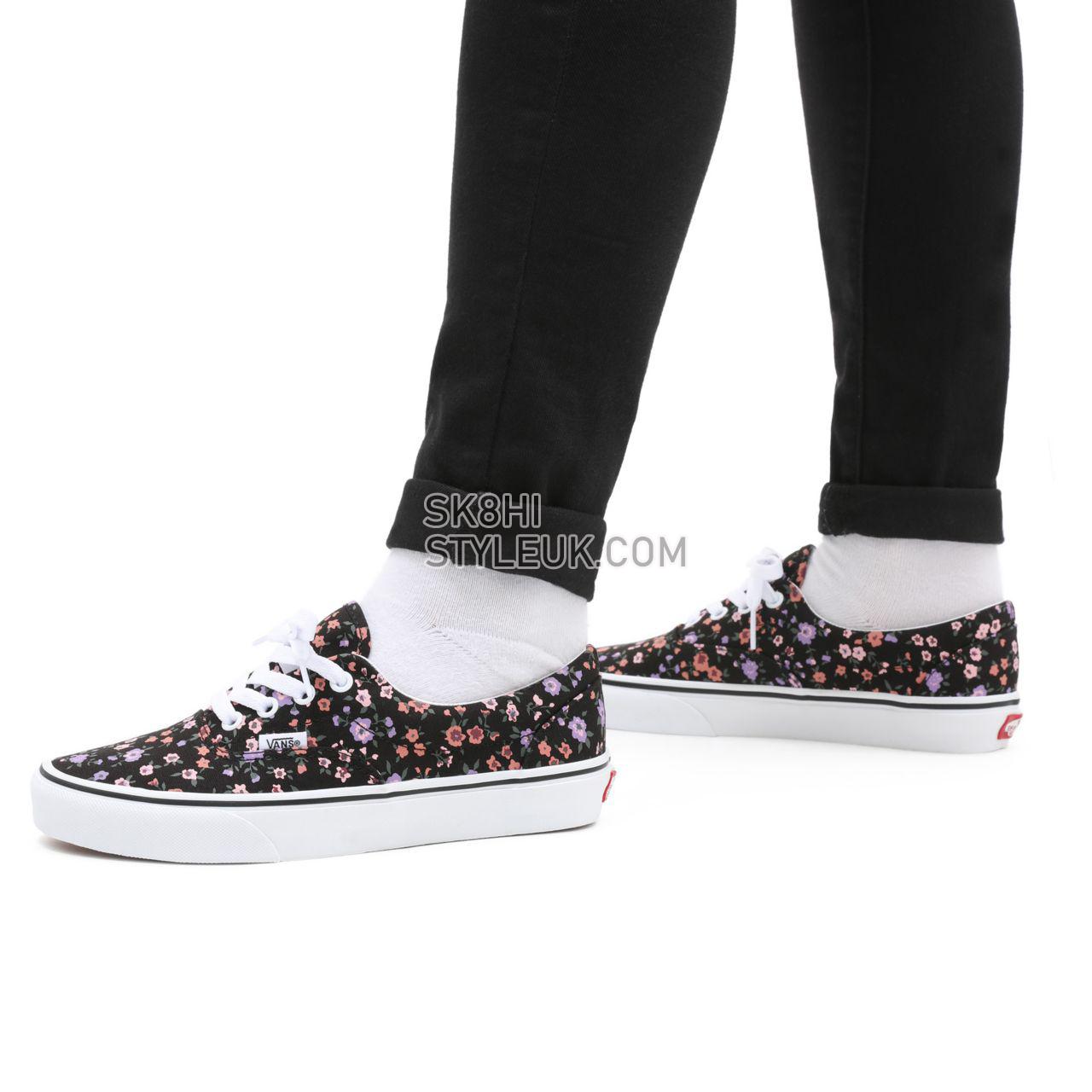 Vans Floral Era Black Classic Womens - (Floral) covered ditsy/true white VN0A54F19HS Shoes