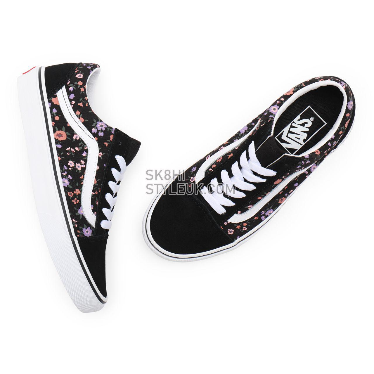 Vans Floral Old Skool Black Classic Womens - (Floral) covered ditsy/true white VN0A38G19HS Shoes