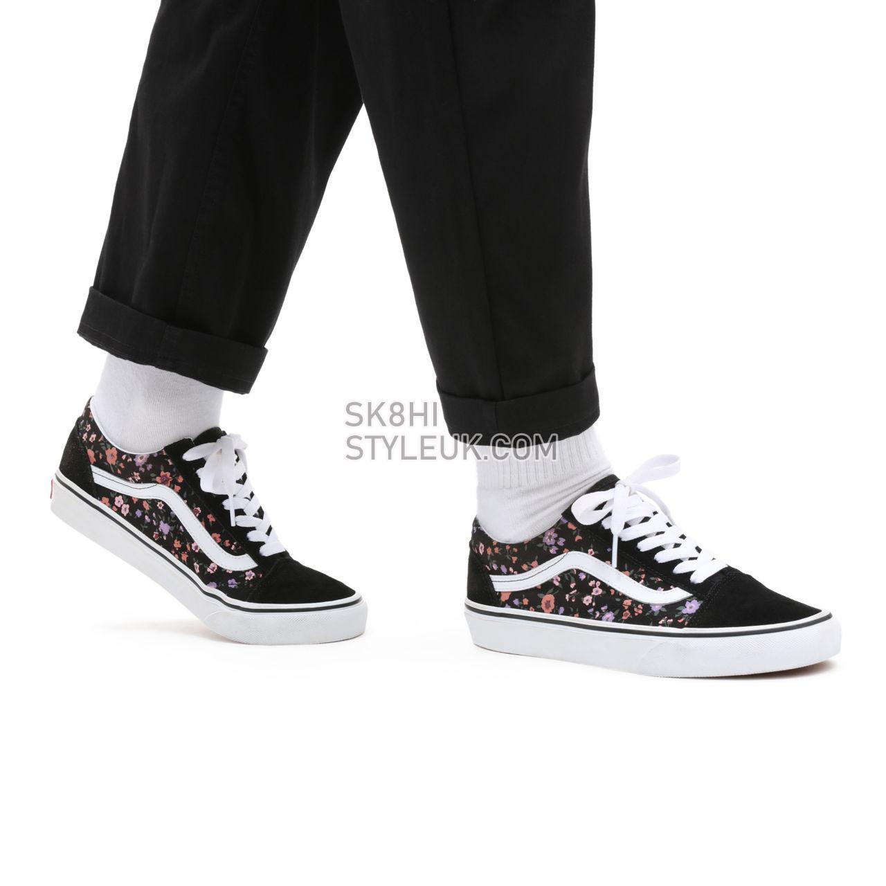 Vans Floral Old Skool Black Classic Womens - (Floral) covered ditsy/true white VN0A38G19HS Shoes