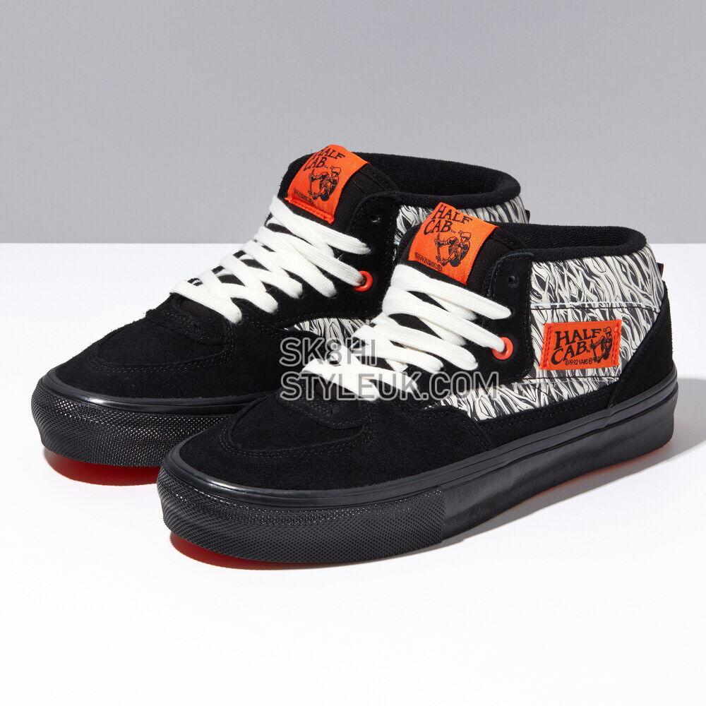 Vans Elijah Berle Skate Half Cab Mens Womens - Victoria Black/Marshmallow VN0A5FCD1KP Shoes