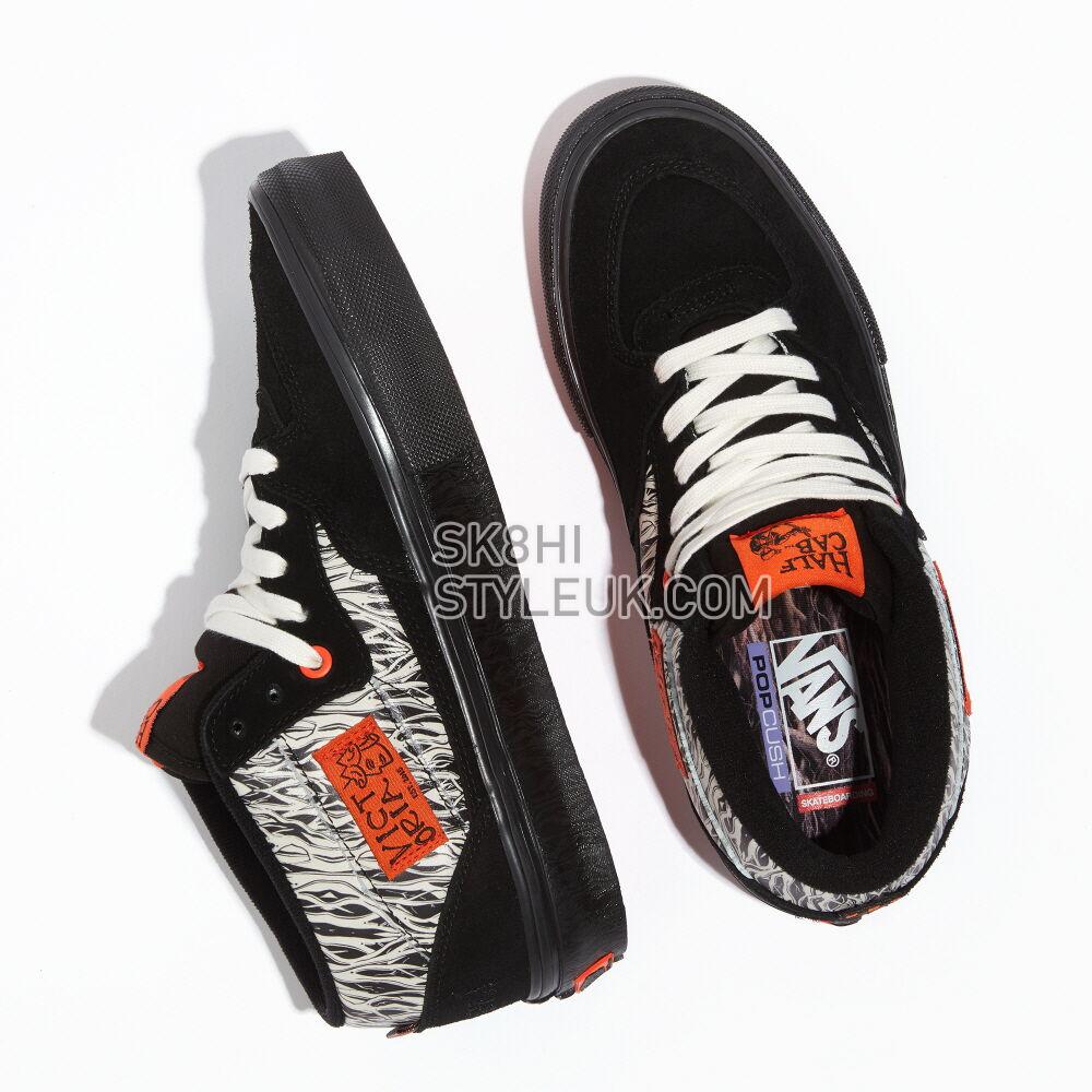 Vans Elijah Berle Skate Half Cab Mens Womens - Victoria Black/Marshmallow VN0A5FCD1KP Shoes