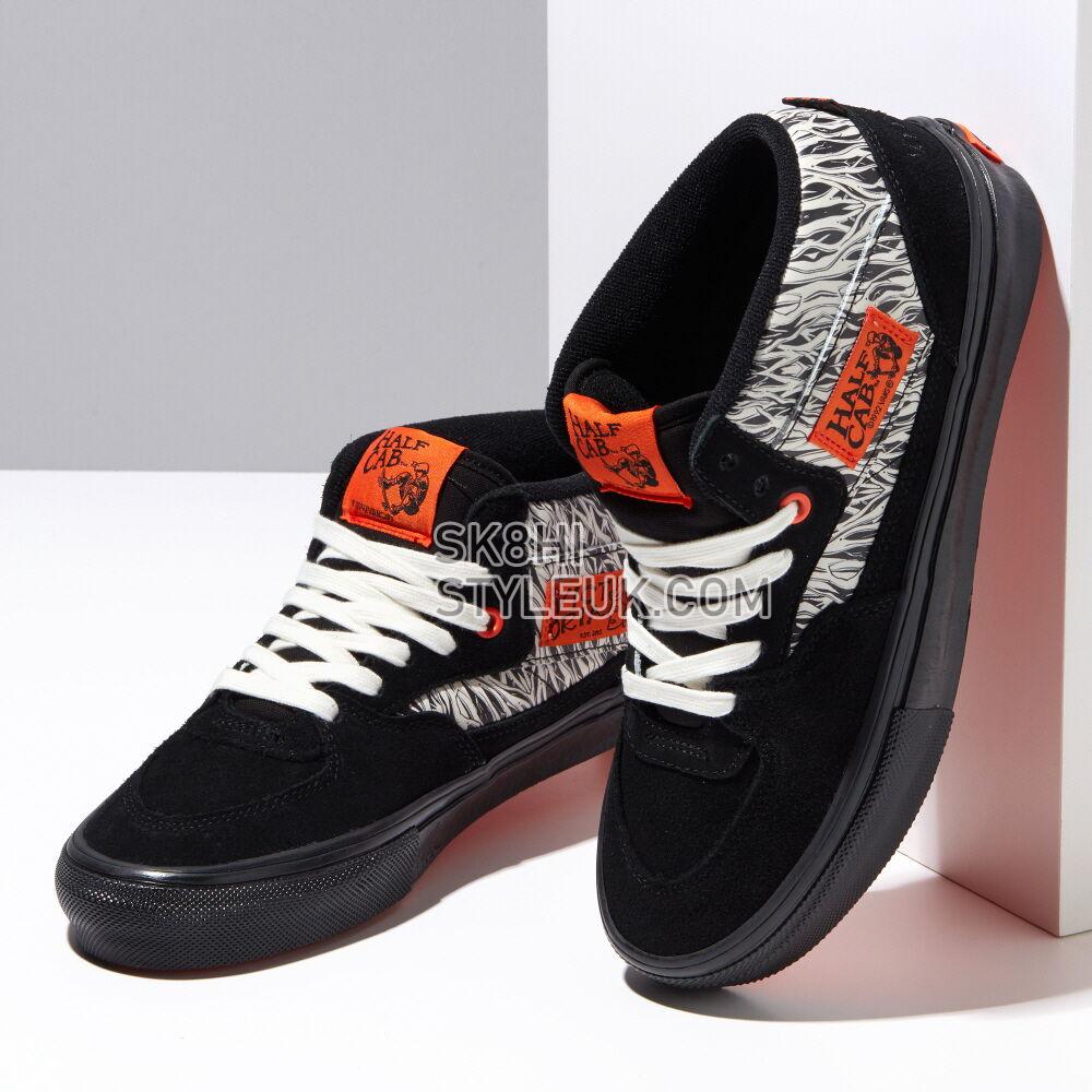 Vans Elijah Berle Skate Half Cab Mens Womens - Victoria Black/Marshmallow VN0A5FCD1KP Shoes