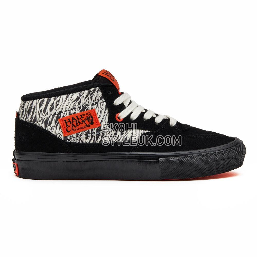 Vans Elijah Berle Skate Half Cab Mens Womens - Victoria Black/Marshmallow VN0A5FCD1KP Shoes