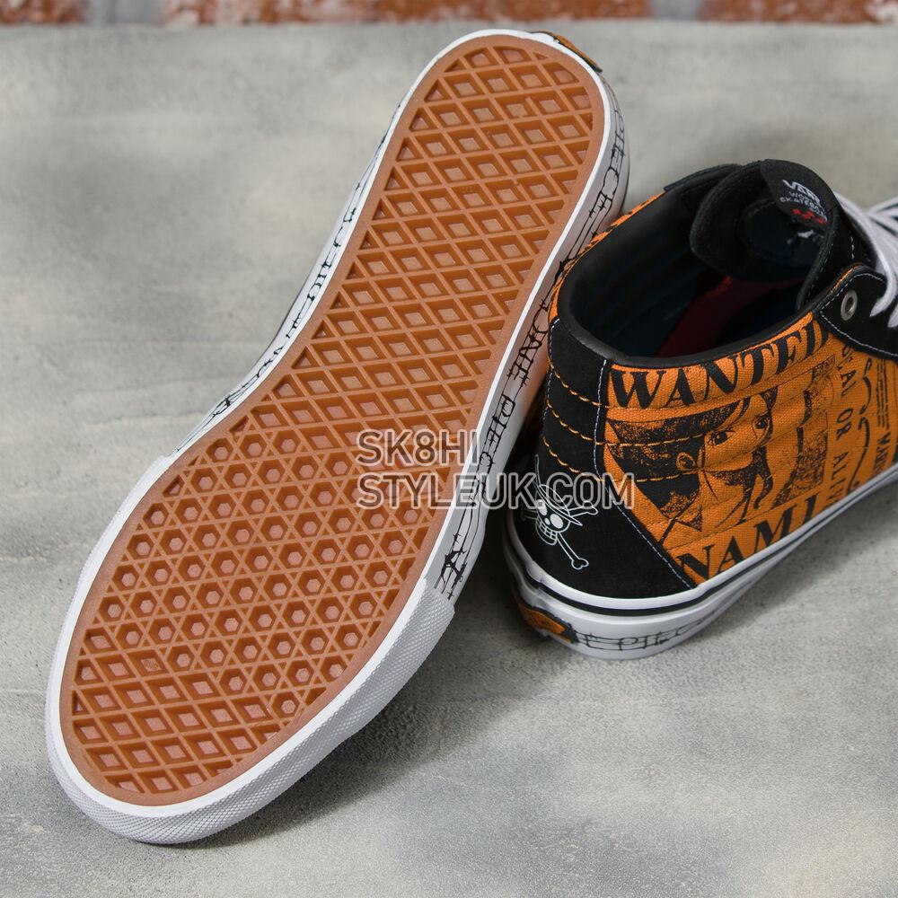 Vans x One Piece Skate SK8-Hi Mens Womens - One Piece Wanted Nami Orange VN0A5FCCORA Shoes