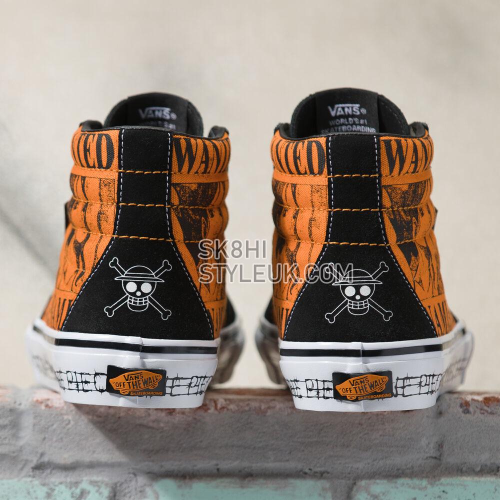 Vans x One Piece Skate SK8-Hi Mens Womens - One Piece Wanted Nami Orange VN0A5FCCORA Shoes