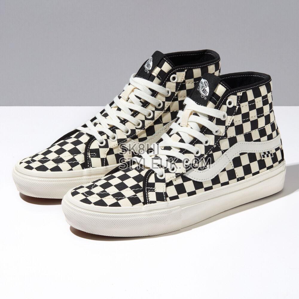 Vans Elijah Berle Skate Sk8-Hi Decon Mens Womens - Checkerboard Marshmallow VN0A5KYBFS8 Shoes