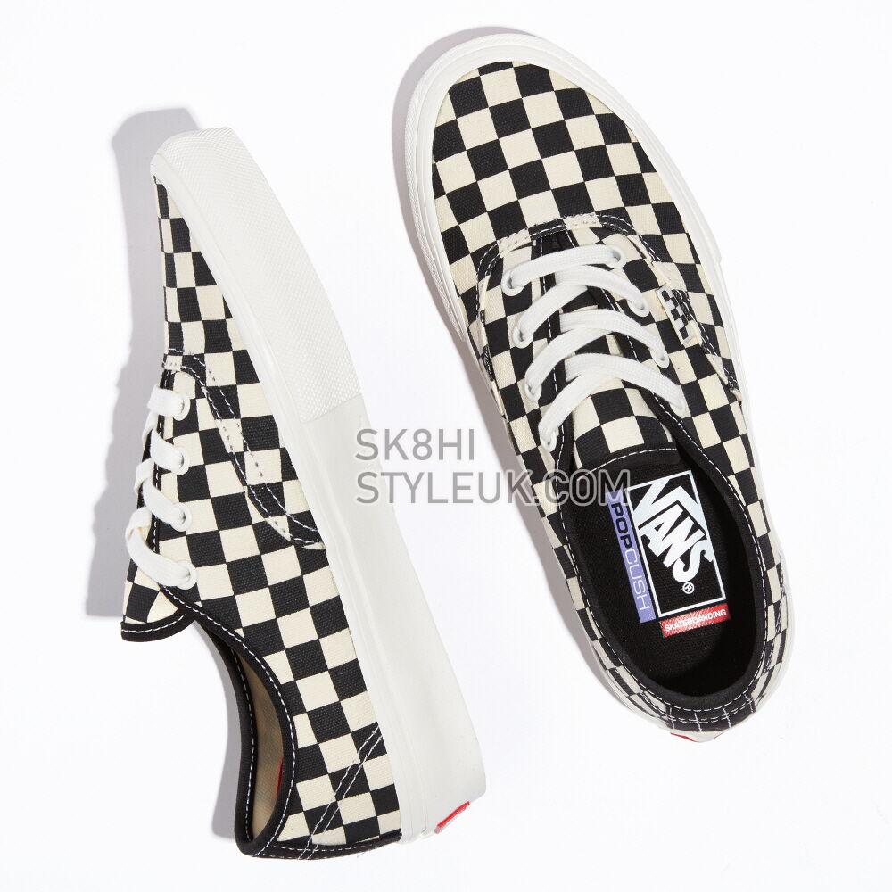 Vans Skate Authentic Mens Womens - Checkerboard Marshmallow VN0A5FC8FS8 Shoes