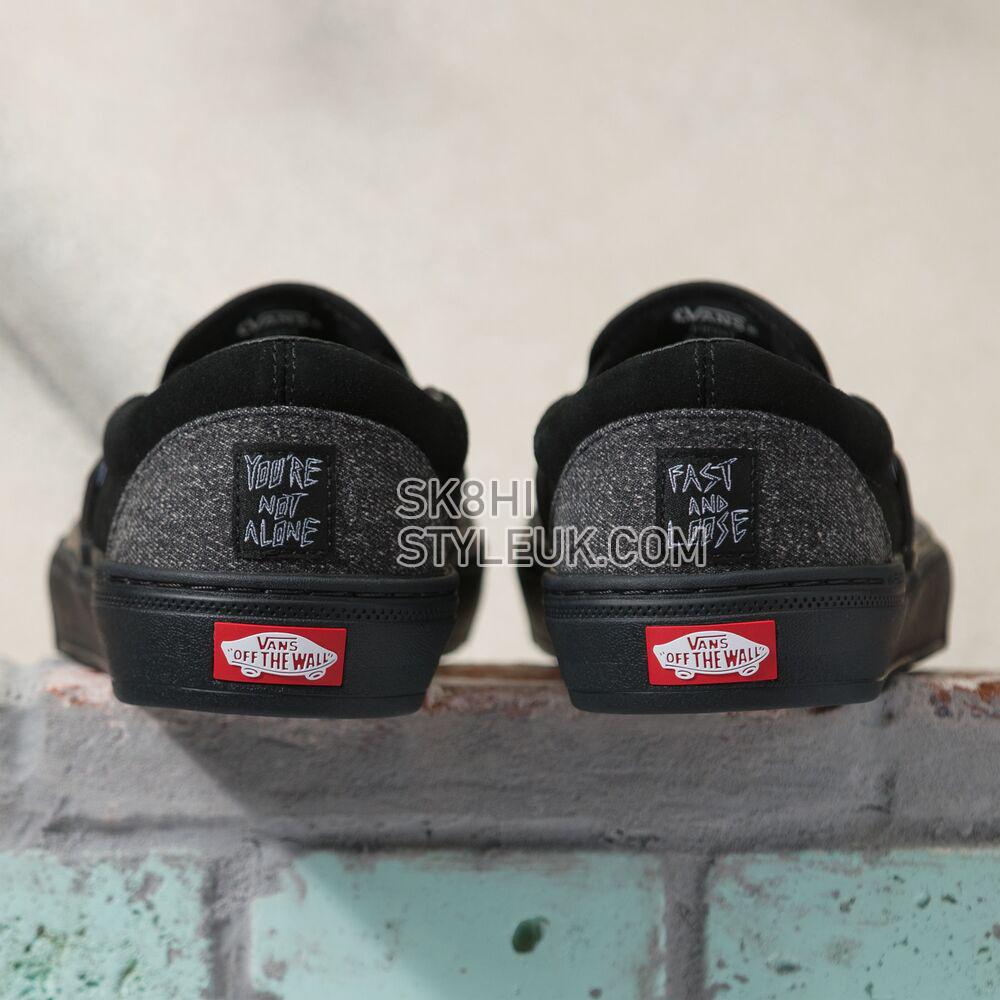 Vans x Fast And Loose BMX Slip-On Mens Womens - Fast And Loose Black VN0005V1BLA Shoes