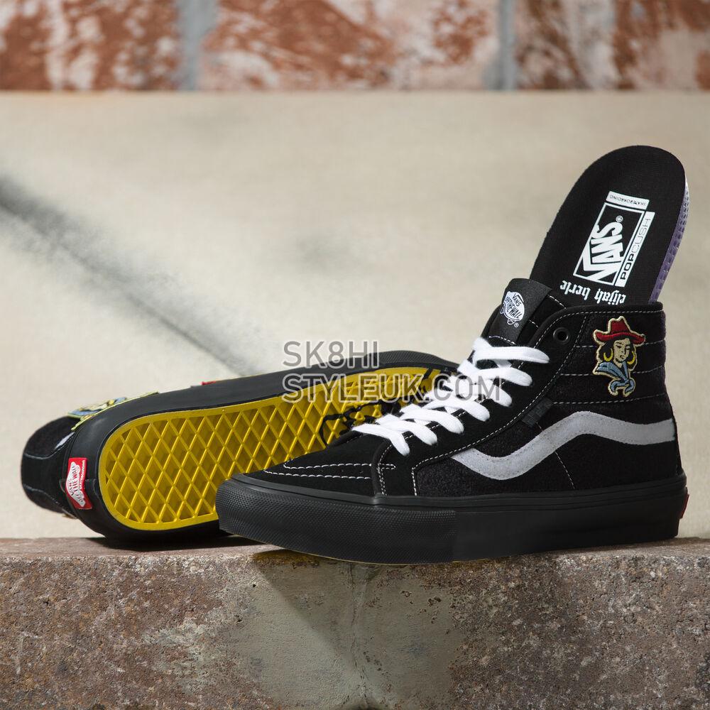 Vans Elijah Berle Skate Sk8-Hi Decon Mens Womens - Elijah Berle Black/Black VN0A5KYBBKA Shoes