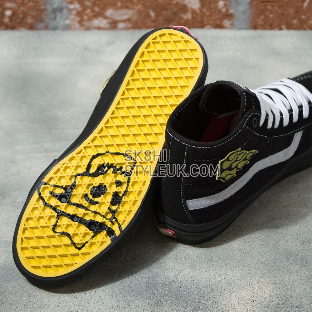 Vans Elijah Berle Skate Sk8-Hi Decon Mens Womens - Elijah Berle Black/Black VN0A5KYBBKA Shoes