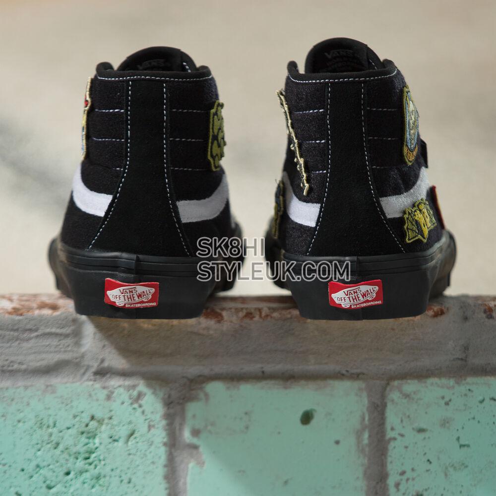 Vans Elijah Berle Skate Sk8-Hi Decon Mens Womens - Elijah Berle Black/Black VN0A5KYBBKA Shoes