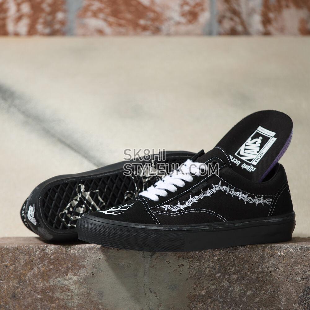 Vans x One Piece Skate Old Skool Mens Womens - Elijah Berle Black/Black/White VN0A5FCBB8C Shoes