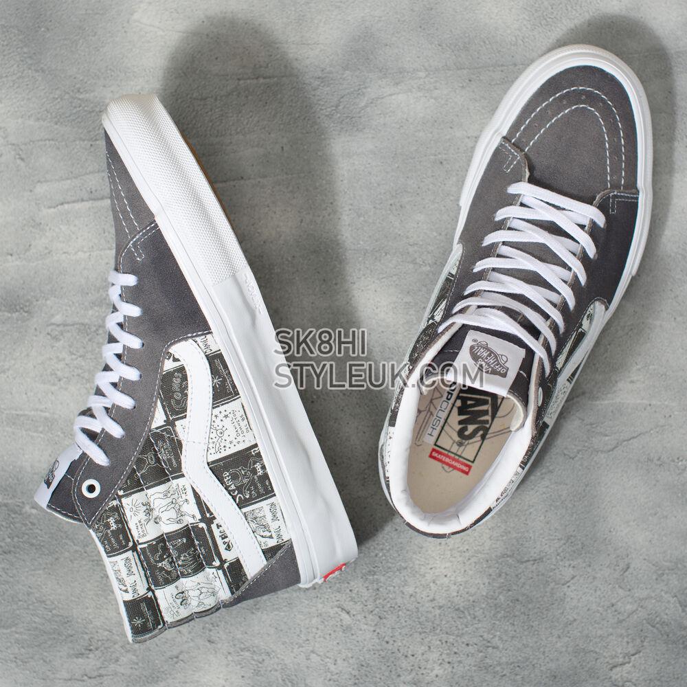 Vans x One Piece Skate SK8-Hi Mens Womens - (Daniel Johnston) Raven VN0A5FCCAO7 Shoes