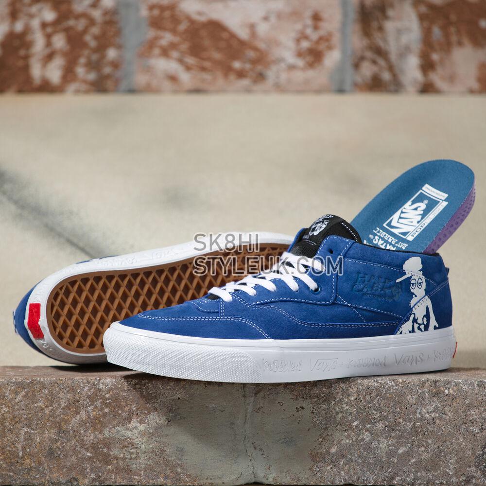 Vans x Krooked Skate Half Cab 92 VCU Mens Womens - (Krooked By Natas For Ray) Blue VN0A4BW9APG Shoes