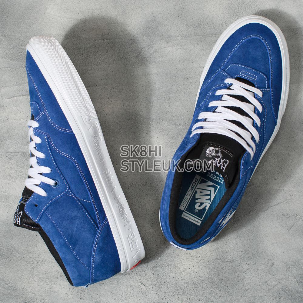 Vans x Krooked Skate Half Cab 92 VCU Mens Womens - (Krooked By Natas For Ray) Blue VN0A4BW9APG Shoes