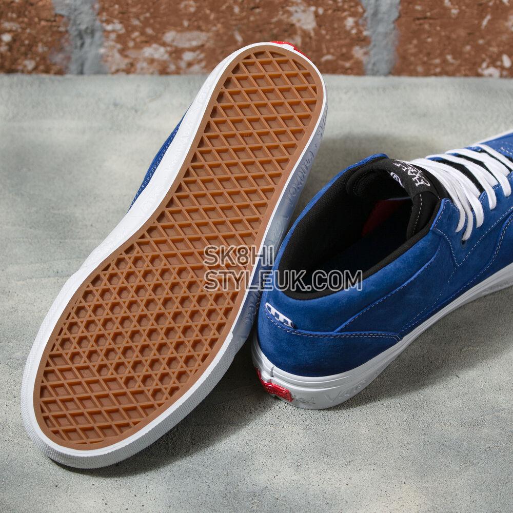 Vans x Krooked Skate Half Cab 92 VCU Mens Womens - (Krooked By Natas For Ray) Blue VN0A4BW9APG Shoes