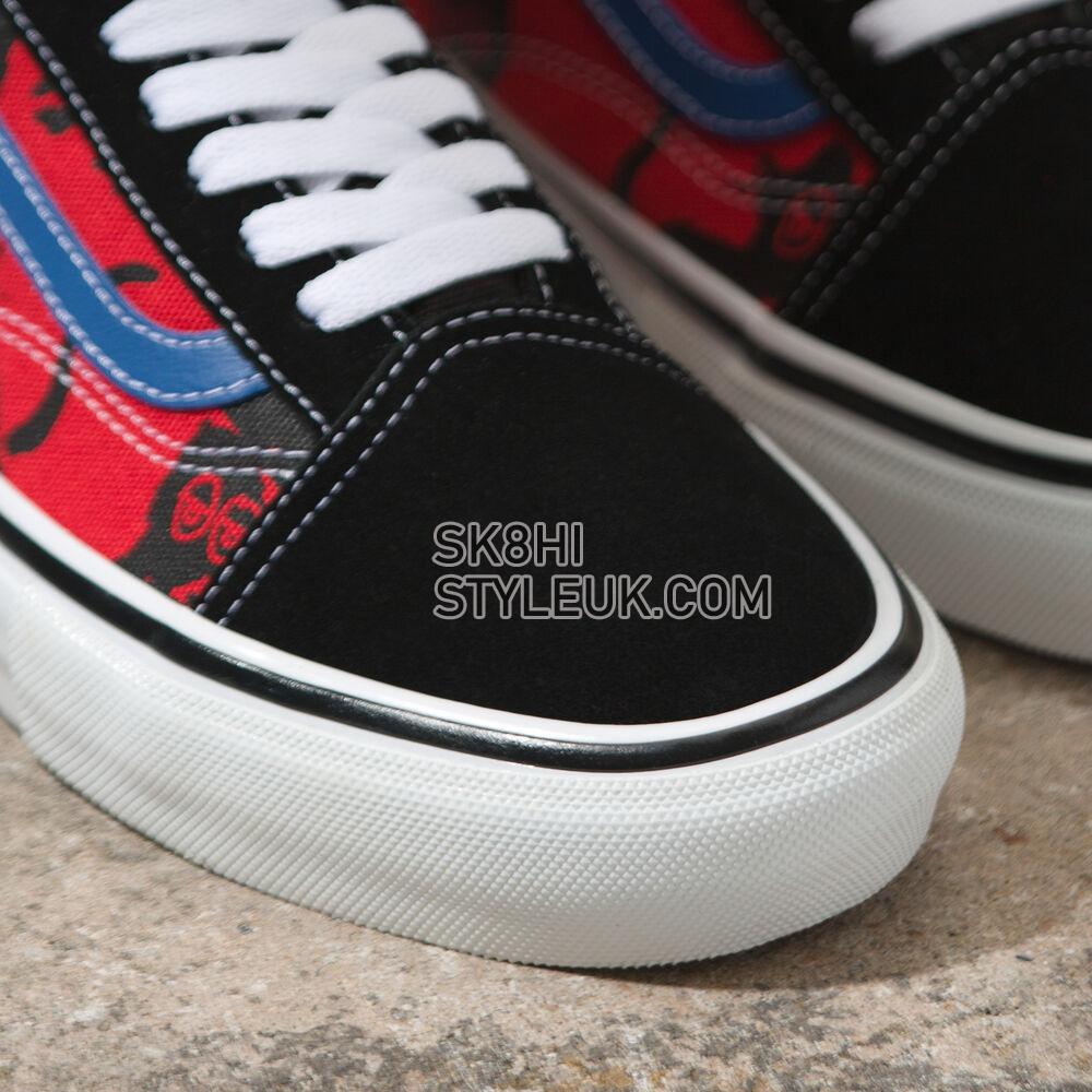 Vans x One Piece Skate Old Skool Mens Womens - (Krooked By Natas For Ray) Red VN0A5FCBAPC Shoes