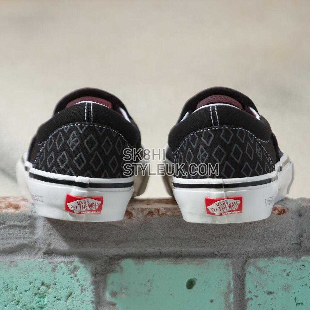 Vans Skate Classics Slip-On Mens Womens - (Krooked By Natas For Ray) Black VN0A5FCAAPM Shoes