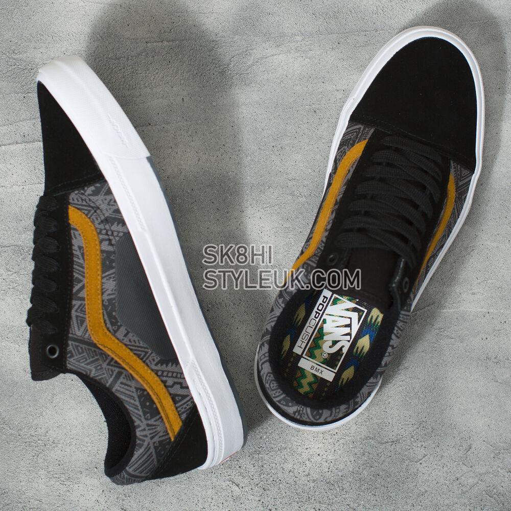 Vans Courage Adams BMX Old Skool Mens Womens - (Courage Adams) Black/Golden Brown VN0A5JIPACQ Shoes