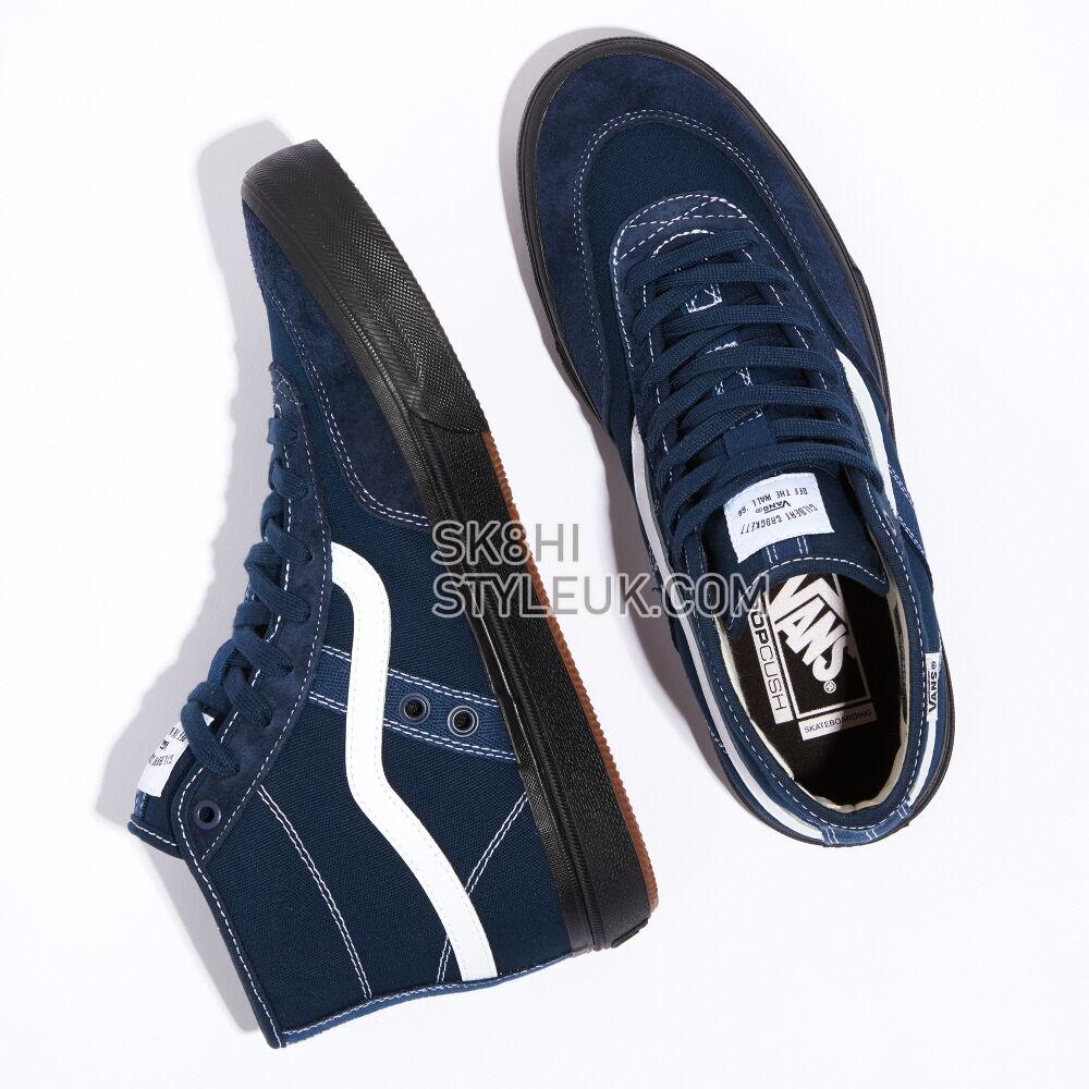 Vans Crockett High VCU Mens Womens - Navy/Black VN0A4BWQNGV Shoes