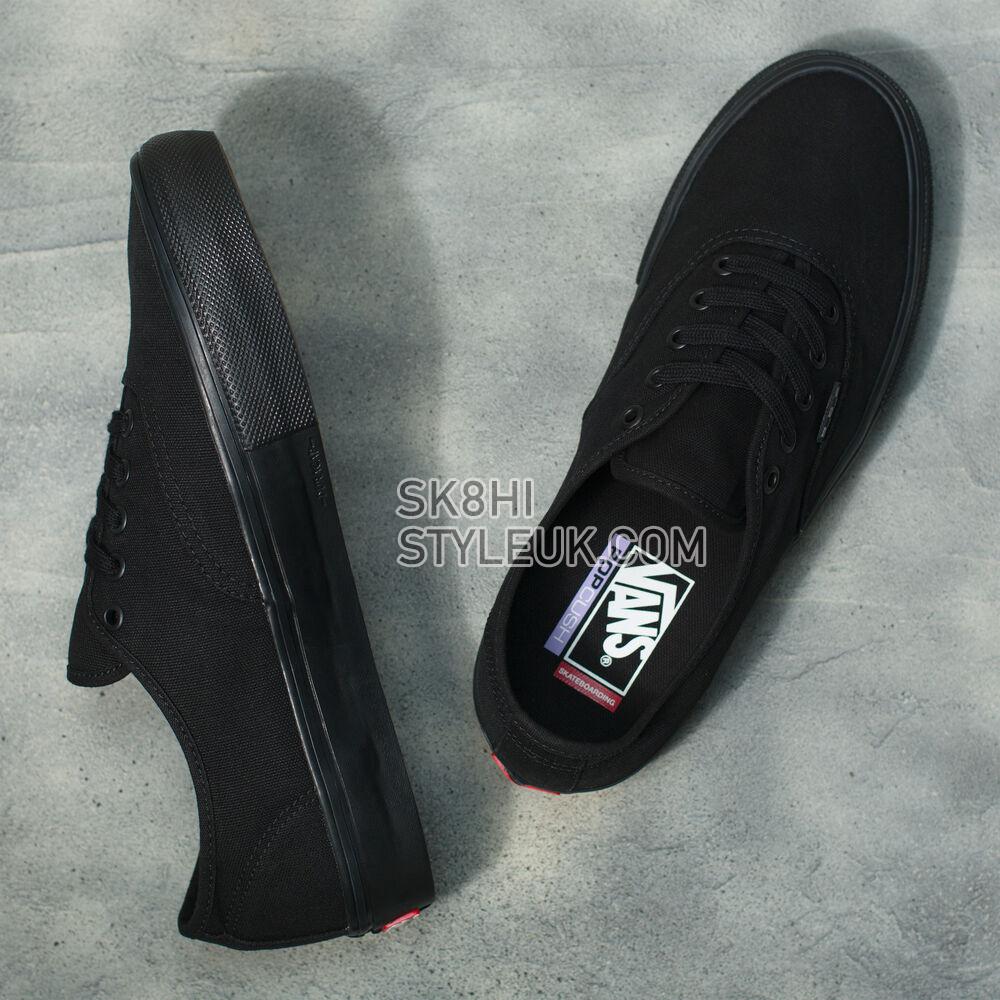 Vans Skate Authentic Mens Womens - Black/Black VN0A5FC8BKA Shoes