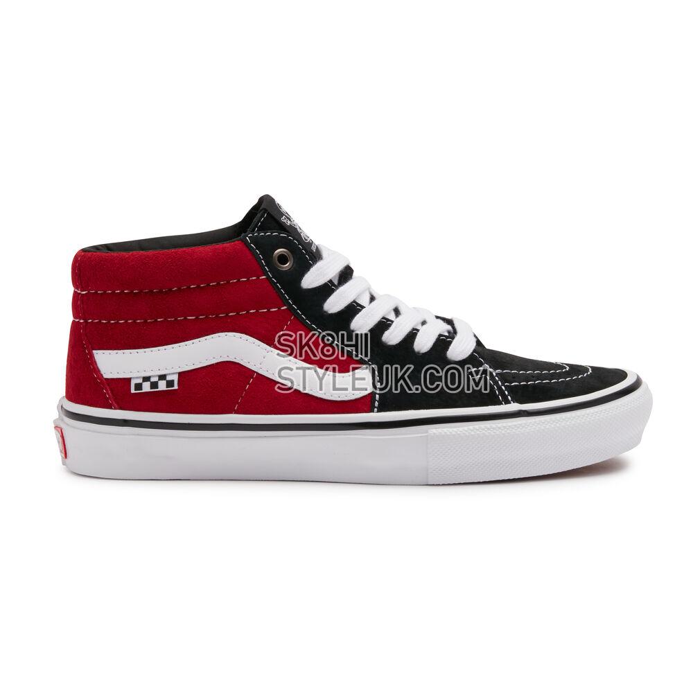 Vans Skate Grosso Mid Mens Womens - Black/Red VN0A5FCG458 Shoes