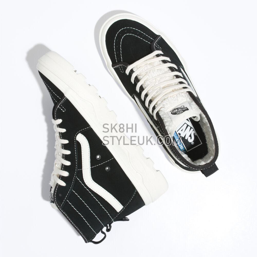 Vans Sentry Sk8-Hi WC Mens Womens - Sherpa Suede Black VN0A4BVWBLK Shoes