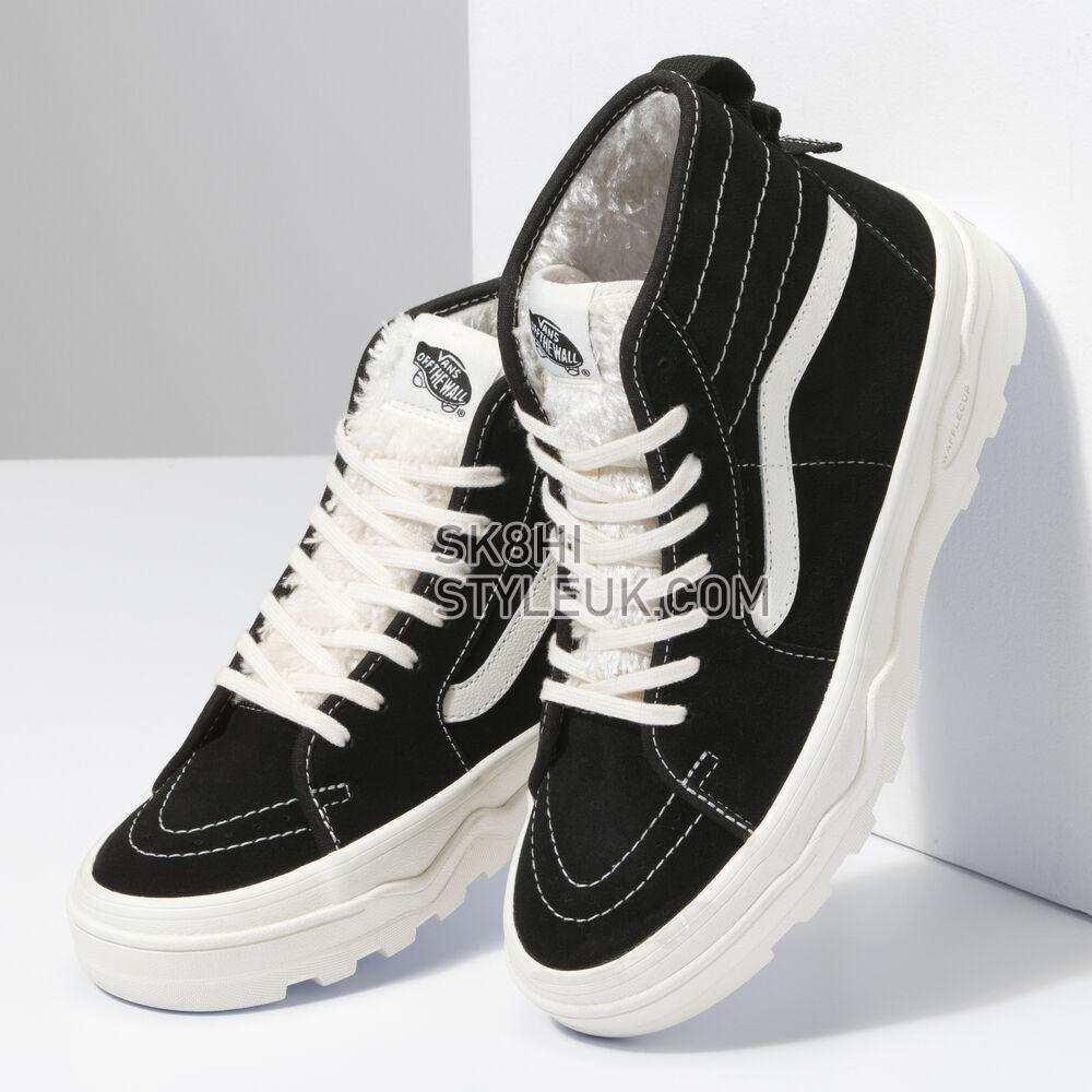 Vans Sentry Sk8-Hi WC Mens Womens - Sherpa Suede Black VN0A4BVWBLK Shoes