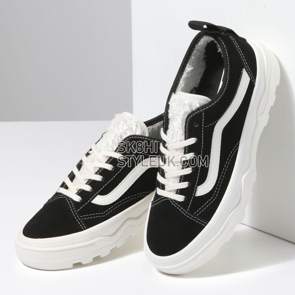 Vans Sentry Old Skool WC Mens Womens - Sherpa Suede Black VN0A4BVMBLK Shoes