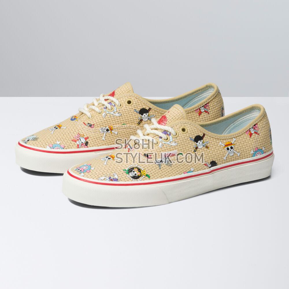 Vans x One Piece Authentic Mens Womens - One Piece Straw Hat Crew Natural/Multi VN0A5JMPKKK Shoes