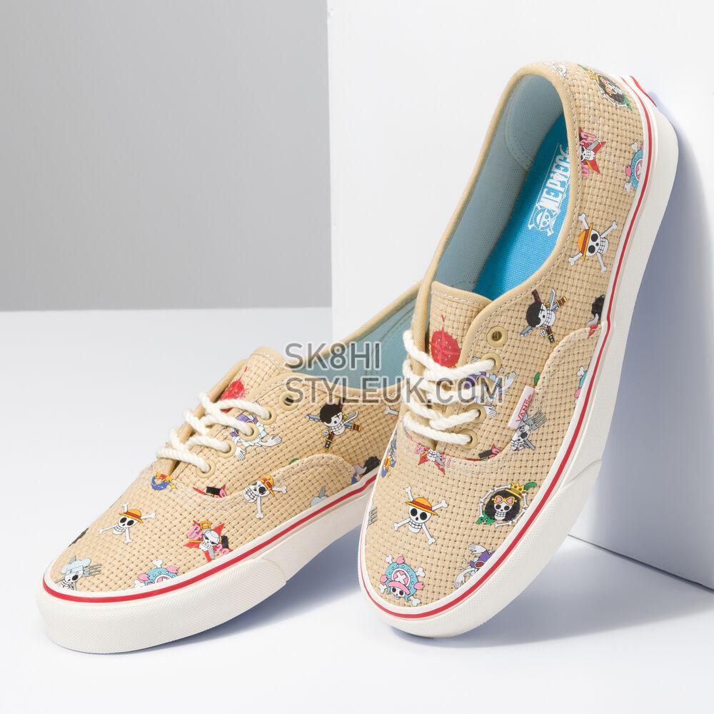 Vans x One Piece Authentic Mens Womens - One Piece Straw Hat Crew Natural/Multi VN0A5JMPKKK Shoes