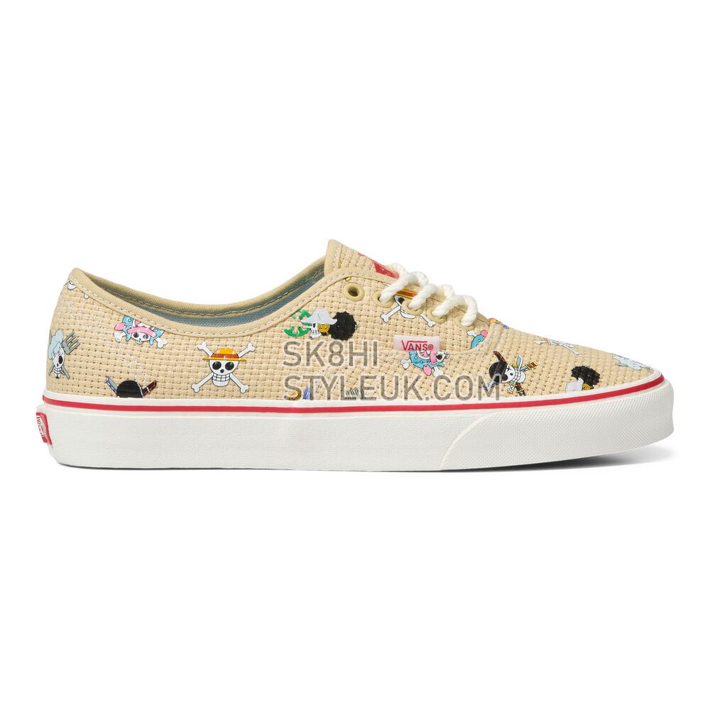 Vans x One Piece Authentic Mens Womens - One Piece Straw Hat Crew Natural/Multi VN0A5JMPKKK Shoes