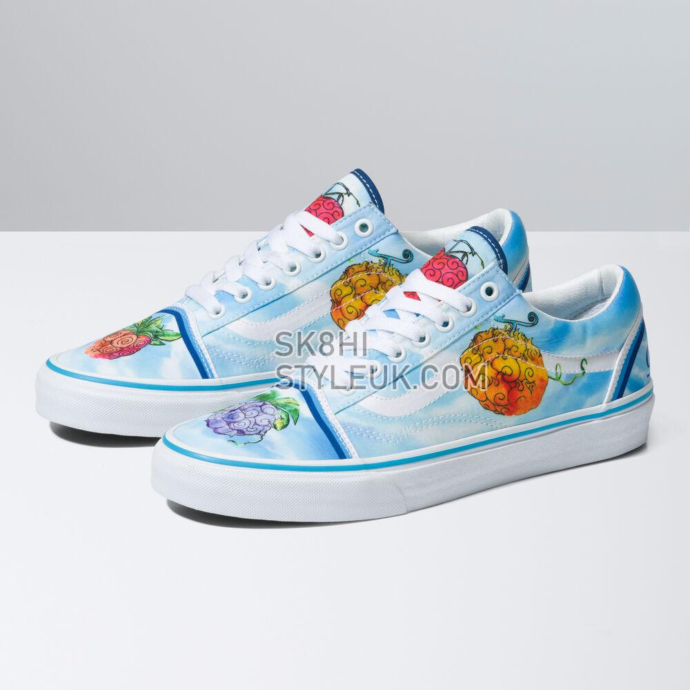 Vans x One Piece Old Skool Mens Womens - One Piece Devil Fruit True Blue VN0007NT7WM Shoes